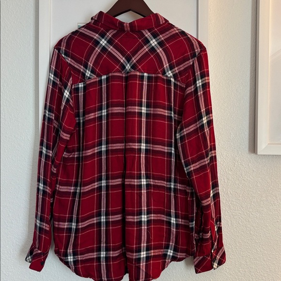 Rails Hunter 90s cranberry plaid shirt Size XL - Picture 9 of 10